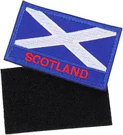 BATHVEVE 2pcs Scotland Flag Embroidered Clothing Patches DIY National Flag Repair Decor Patches for Jeans Jackets Hats Backpacks Creative Clothing Accessories