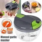Portable Garlic Chopper Manual Vegetable Cutter Food Mincer Carrots