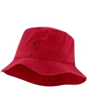 Nike Jordan Jumpman Washed Bucket Woven Red Black Bucket Hat L/XL DC3687-687