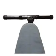 Dolphy Clutter-Free Durable Metal Wall Mount Ironing Board Holder 3x15.5x4.5 cm - Black