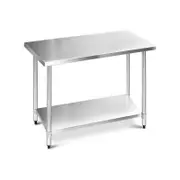 Cefito 1219 x 610mm Commercial Stainless Steel Kitchen Bench