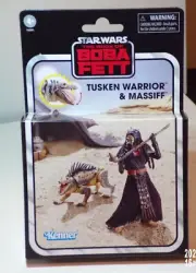 Tusken Warrior and Massiff 3.75-Inch Scale Star Wars: The Book of Boba Fett MISB