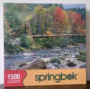 Springbok 1,500 Piece Puzzle "Colorful Crossing" New, Sealed 28 3/4" x 36"