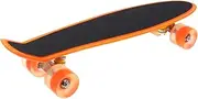 56cm Skateboard Mini Cruiser Retro Skateboards for Kids Teens Adults Light Up Flashing Wheels Skateboards for Beginners Outdoor Sports Scooter Purple(Orange)