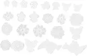 AUTSUPPL 24pcs Mixed Style Flower Embroidery Patches DIY Sewing Stickers for Clothing Bags Hats and Accessories Soft Workmanship Unique Floral Designs