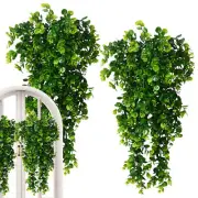 2PCS 31inch Artificial Hanging Eucalyptus Leaves Plants Vines Home Wall Decor