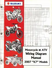 Genuine Suzuki Wiring Diagram & Electrical Troubleshooting Manual 2007 Models