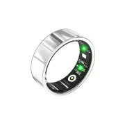 Powertech Smart Ring IP68 Blood Oxygen Heart Rate Sleep Monitor Silver - Small