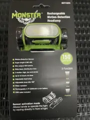 MST10ZF6 Monster Mobile Rechargable Head Lamp New