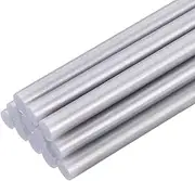 uxcell Mini Hot Glue Sticks for Glue Gun 100mm x 7mm Metallic Silver 12pcs