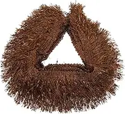 Veemoon 1 Roll Curtain Lace Embellishments Drapery Trim Sewing Accessories Curtains Accessory Material Tassel Fabric Style Fringe Fringing Tassel Edging Curtain Decor Polyester Yarn Coffee