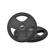 15kg x 2 Rubber Coated Cast Iron Olympic Weight Plate - Commercial Grade