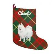 Japanese Spitz Stocking Gift Dog Mom Dad Personalized Christmas Decoration XMas
