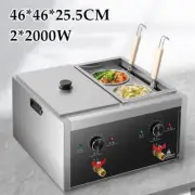 Electric Pasta Cooker Commercial Pasta Noodle Makers Boiler w/4 Drain Basket AU