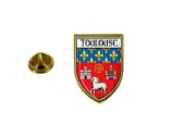 pins pin's flag national badge backpack hat shield france flag toulouse