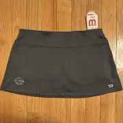 NWT Wilson Women's Activewear US Open 2017 Skirt Skort Pull-On Gray Size L