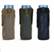 NEW Outdoor Molle Water Bottle Bag Military Kettle Pouch Mesh Holder Collapsible