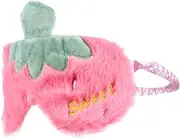 minkissy 1 PC Fruit Series Ice Compress Hot Compress Plush Eye Mask Breathable Sleep Night Fuzzy Sleep Mask for Eye Shades Ear Muffs for Sleeping Weighted Wipes for Pink
