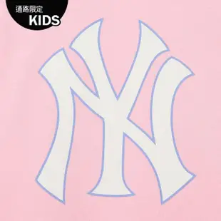 【MLB】童裝 大Logo大學T 紐約洋基隊(7AMTB0236-50PKS)