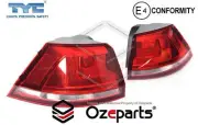 TYC Pair LH+RH Tail Light Non LED NonTinted For VW Volkswagen Golf Wagon 13-17 (for: Volkswagen)