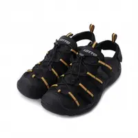 在飛比找鞋全家福線上購物優惠-LOTTO 水陸兩用護趾束帶運動涼鞋 黑黃 LT2AMS61