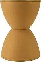 Clock Plastic Stool Simple Nordic Style Versatile Lateral Table Bathroom Bathroom (Turmeric)