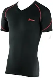 [DUNLOP] SXA9000 SRIXON Functional Underwear, Posezero, Men's, Short Sleeve, V-Neck Shirt, Black