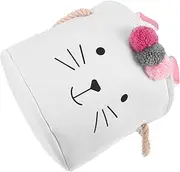 PRETYZOOM Laundry Basket Organizer Cute Fabric Storage Bin for Dirty Clothes Books Design for Nursery Bedroom Mum Present