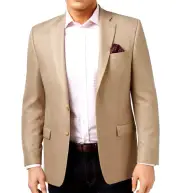 NWT RALPH LAUREN Classic Fit Neat UltraFlex Tan Blazer Sport Coat Sz 38S