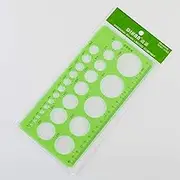 DIHAN #J12 Circle Template Geometric Drawings Templates Measuring Rulers, Oval Templates, Building Form Work Stencils,Drawing Templates Shapes for School Office Supplies