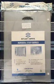 FOUR NEW - Student Desk Sneeze Guard Personal Partition by Study Safe