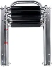 Ladders,4 Step Ladder Pontoon Boat Ladder Stainless Steel Under Platform Sliding Ladder Boarding Telescoping Ladder for Marine Yacht Boat