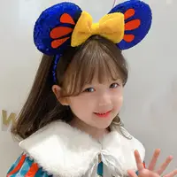 在飛比找PChome24h購物優惠-UNICO 兒童 白雪公主風手工蝴蝶結大髮箍