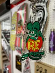 Mooneyes Rat Fink plastic 3" key ring hot rod rockabilly 1932 1934 Ed Roth
