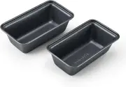 Instant Pot Official Non-Stick Mini Loaf Pans, Set 2, Versatile for Meatloaf,