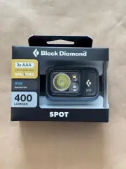 NEW BLACK DIAMOND SPOT 400 HEADLAMP COLOR GRAPHITE FAST FREE SHIPPING