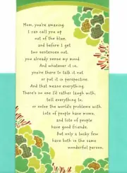 Happy Birthday Mom I'm Glad We Are Friends Theme Hallmark Greeting Card