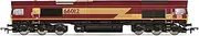 Hornby R30370 DB, Class 66, Co, 66012-Era 11 Railway Locomotives, Red