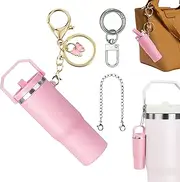 NBOOCUP Mini Cup Keychain for Stanley IceFlow, Tumbler Cup Lip Balm Holder, Mini Cup Keychain Chapstick Holder
