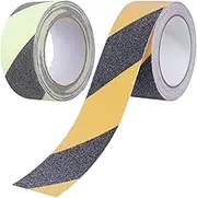 2Rolls Non Slip Safety Tape Self Adhesive Bathroom Floor and Stair Tape High Visibility Skid Strip for Bathtub and Shower Durable