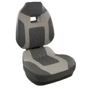 Springfield Marine 1041483 Fish Pro II High Back Folding Seat, Charcoal & Grey