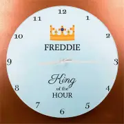 The King's Personalised Wall Clock