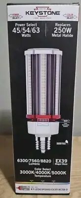 Keystone KT-LED63PSHID-EX39-8CSB-D LED Lamp Selectable Watts & Temp EX39 Base