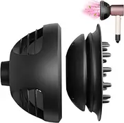 PUREGUST Wave Curl Diffuser for Dyson Hair Dryer Attachment, Dome or Diffuse Modes for Dyson Supersonic, for Nural HD16 HD15 HD12 HD08 HD04 HD03 HD02 to Enhance Curl and Control Wavy
