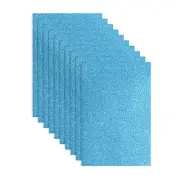 10Pcs Light Blue Glitters Foam Sheets, 8"x12" EVA Foam Sheets(1.5mm Thick)