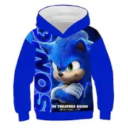 2024 Baby Boys Girls Super Sonics Clothes Winter Autumn Sonics Hoodies Pullovers Kids Thicken Sweatshirt Children's Clothing Safe and Top Quality 8T