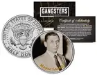MEYER LANSKY Gambler Gangster Mob JFK Kennedy Half Dollar U.S. Colorized Coin