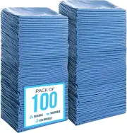 Simpli-Magic 79185 Shop Towels 14”X12”, Blue, 100 Pack