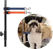 DISCPETSEC Pet Dog Grooming Table Arm Accessories - Dog Grooming Arm Extension Straps Dog Loops Dog Grooming Loops Extender Waterproof Pet Dog Grooming Supplies (Blue&Orange, 2 Pack (Large))