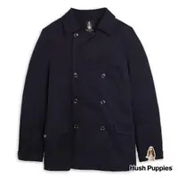 在飛比找momo購物網優惠-【Hush Puppies】男裝 外套 雙排釦造型風衣外套(